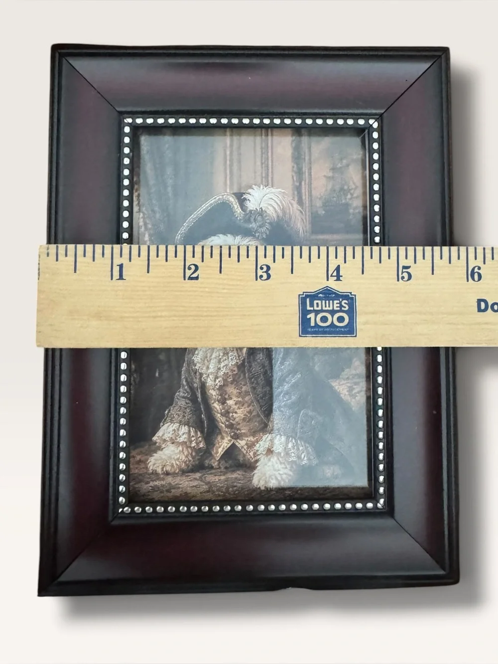 Regency Dog Portrait Framed Art Aristocratic Puppy Vintage Style Tabletop Decor